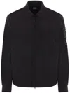C.p. Company Lens-detailed Shirt Jacket In Black