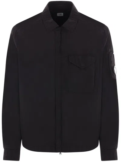 C.P. COMPANY LENS-DETAILED SHIRT JACKET