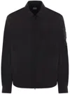 C.p. Company Lens-detailed Shirt Jacket In Black