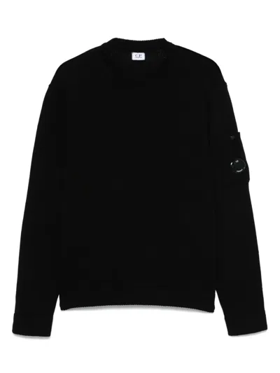 C.P. COMPANY LENS-DETAILED SWEATER