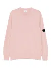 C.p. Company C. P. Company Sweater With Iconic Lens In Pink