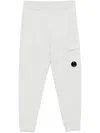 C.p. Company Lens-detailed Sweatpants In Blue