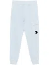 C.p. Company Lens-detailed Sweatpants In Blue