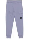 C.p. Company Lens-detailed Sweatpants In Purple