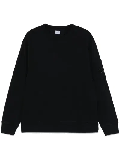C.P. COMPANY LENS-DETAILED SWEATSHIRT