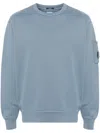 C.p. Company C.p.company Lens Detailed Sweatshirt In Blue