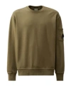 C.p. Company Cp Company Diagonal Fleece Lens Sweatshirt In Green