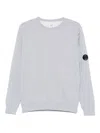 C.p. Company Lens-detailed Sweatshirt In Grey