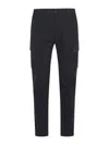 C.p. Company Straight Fit Cargo Pants With Circular Lens Detail In Total Eclipse