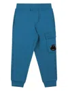C.p. Company Lens-detailed Track Pants In Blue