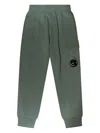 C.p. Company Green Cotton Pants In Green