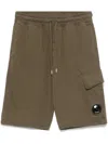 C.p. Company Bermuda Shorts With Side Flap Pocket In Green