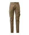 C.p. Company Logo Badge Cargo Pants In Brown