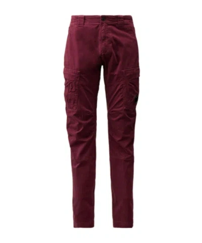 C.p. Company Lens-detailed Trousers In Brown
