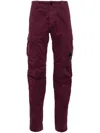 C.p. Company Lens-detailed Trousers In Purple
