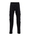 C.p. Company Lens-embellished Cargo Pants In Black