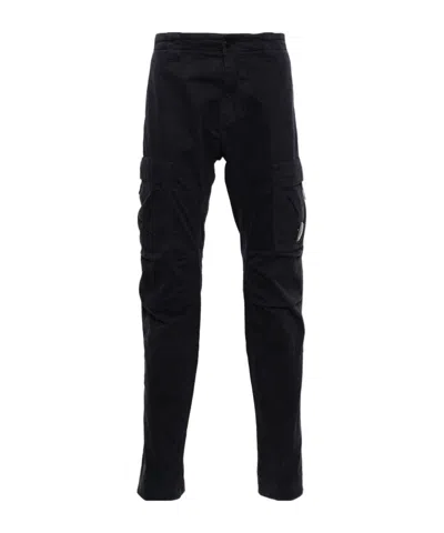 C.p. Company Lens-embellished Cargo Pants In Black