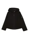 C.p. Company Lens-embellished Hooded Jacket In Black