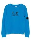 C.p. Company Lens-embellished Sweatshirt In Blue