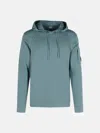 C.p. Company 'lens' Light Blue Cotton Sweatshirt In Light Blue