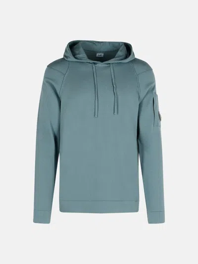 C.p. Company 'lens' Light Blue Cotton Sweatshirt