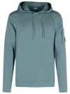 C.p. Company Cotton Sweatshirt Hooded Design Long Sleeves In Blue