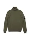 C.p. Company C.p.company Lens Logo Patch Turtleneck Sweater In Multi
