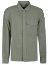 C.p. Company Lens Overshirt In Green