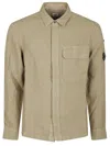 C.p. Company Lens Overshirt In Green