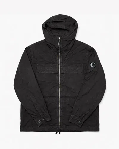 C.p. Company Cp Company Lens Overshirt With Innovative Design In Black
