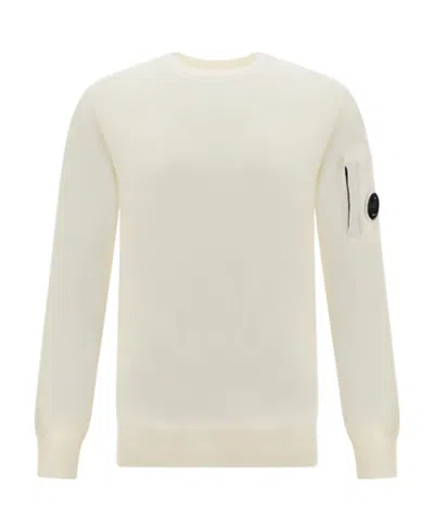 C.P. COMPANY LENS-PATCH KNITTED JUMPER
