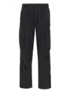 C.p. Company Lens-pocket Cargo Trousers In Black
