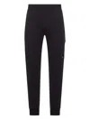 C.p. Company Lens-pocket Cotton Track Pants In Black