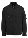 C.p. Company Lens-pocket Shirt Jacket In Black