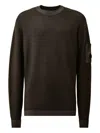 C.p. Company Lens-pocket Sweater In Brown