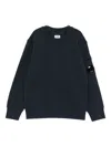 C.p. Company Lens-pocket Sweatshirt In Blue