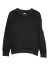 C.p. Company Lens-pocket Wool Sweater In Black