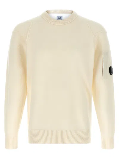 C.p. Company Lens Sweater Sweaters And Cardigans White In Neutral
