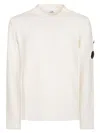 C.p. Company Lens Sweater In White