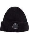 C.p. Company Lens Detail Beanie Hat In Black