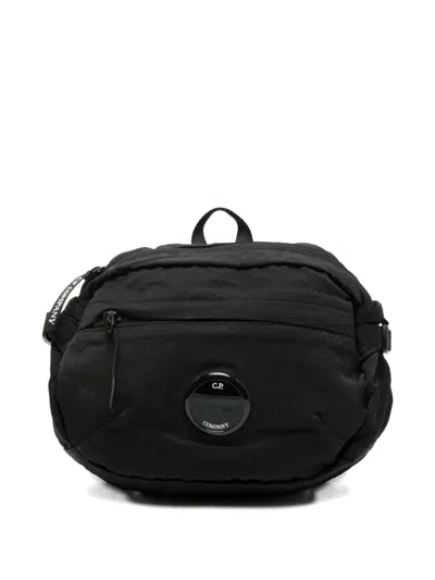 C.p. Company Kids' Lens-detail Belt Bag In Black