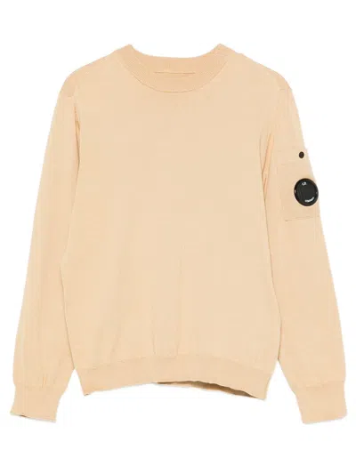 C.p. Company Kids' Lens-detail Sweater In Brown