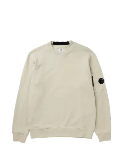 C.p. Company C. P. Company Diagonal Raised Fleece Crewneck Lens Sweatshirt In Pink