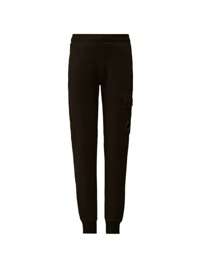 C.p. Company Kids' Lens-detail Track Pants In Black