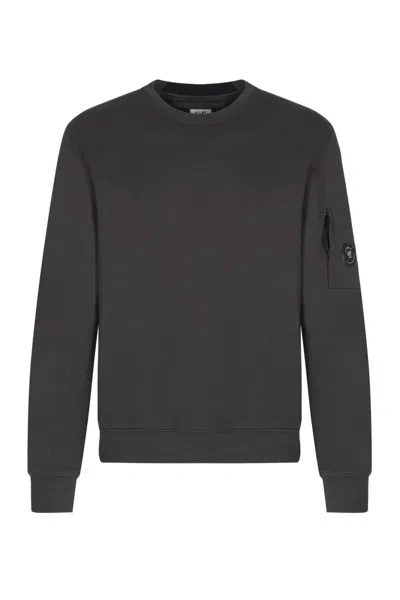 C.p. Company Lens-pocket Sweatshirt In Gray