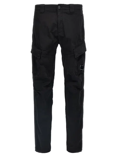 C.P. COMPANY LENTE CARGO PANTS BLACK