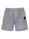C.p. Company Swimsuit With Elastic Waistband And Pockets In Gray