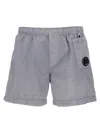 C.p. Company Swimsuit With Elastic Waistband And Pockets In Gray