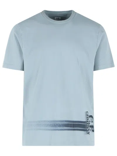 C.p. Company Light Blue Cotton T Shirt