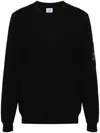 C.p. Company Crewneck Cotton Sweatshirt In Black